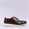 Base London Flight Laced Wingtip Shoe - Brown Leather